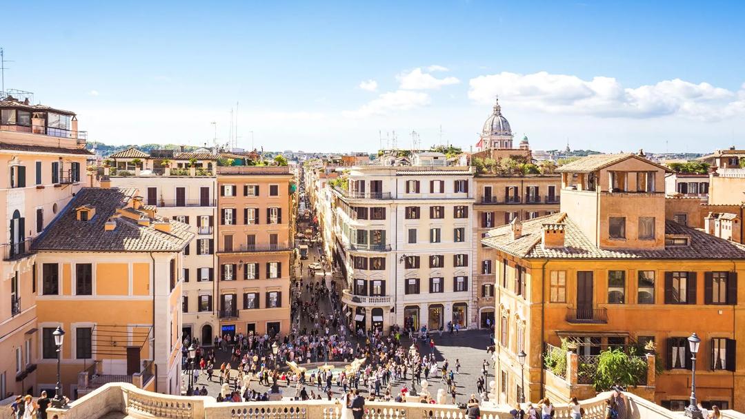 Séjour linguistique Italie, Rome, Escalier espagnol, Scalinata di Trinita dei Monti