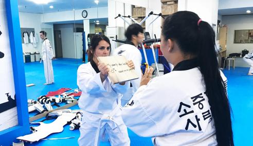 Sprachaufenthalt Südkorea, Lexis Korea Seoul Gangnam, Freizeit Karate