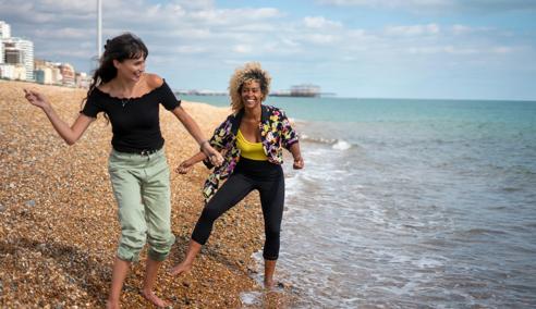 Sprachaufenthalt England, Brighton, Strand