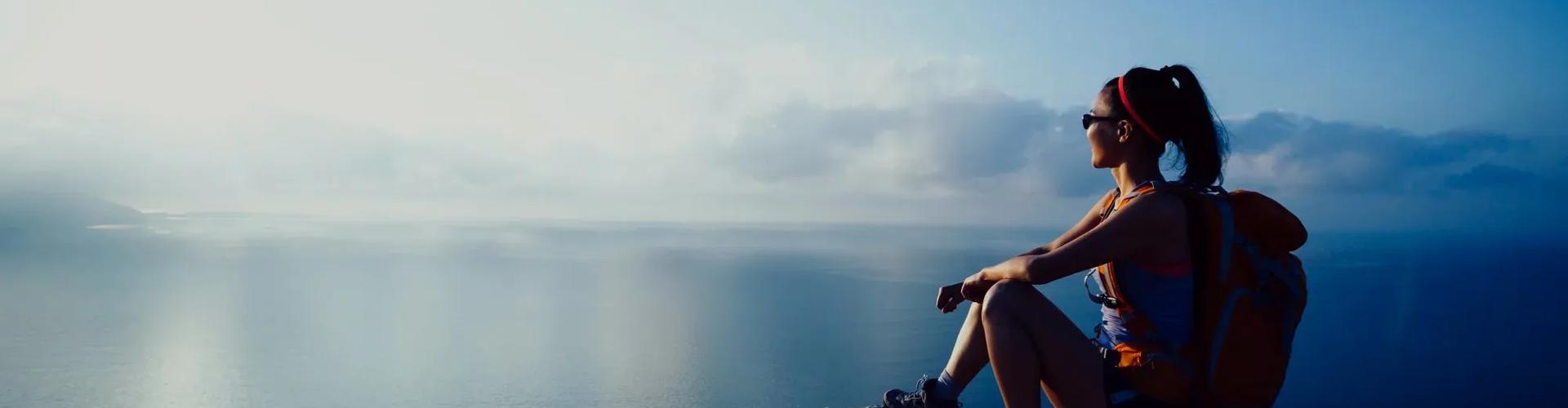 Sprachaufenthalt Taiwan, Frau, Aussichtspunkt