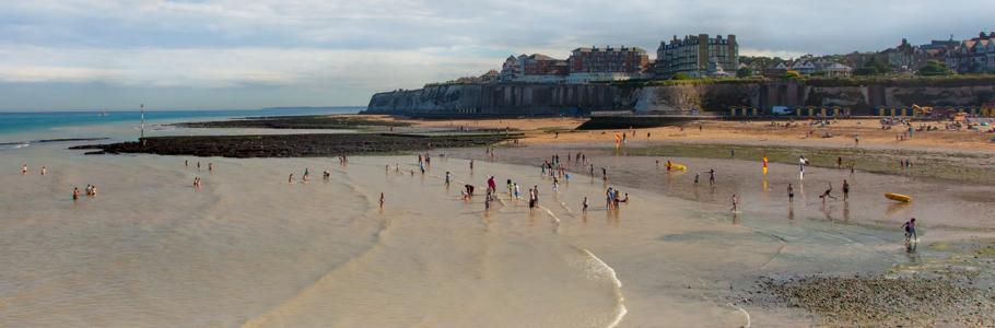 Sprachaufenthalt England, Broadstairs, Strand