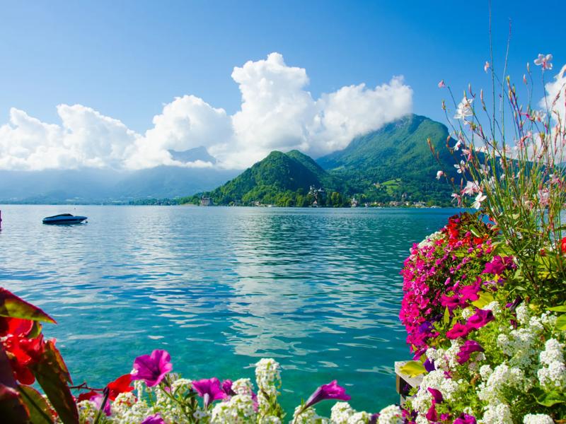 Séjour linguistique France, Annecy, Tour du lac d'Annecy à vélo