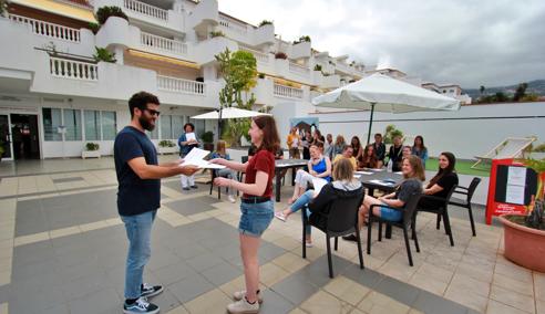 Séjour linguistique Espagne, Teneriffa - FU International Academy Tenerife - Terrasse
