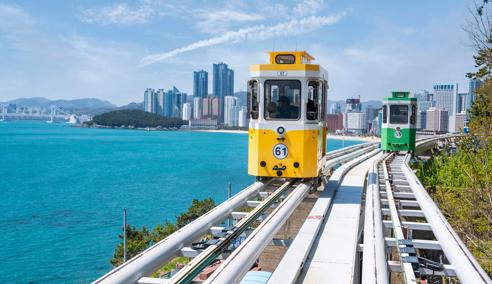 Sprachaufenthalt Südkorea, Busan, Stadt sky capsule train