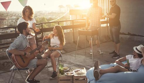 Sprachaufenthalt USA, Los Angeles Rooftop-Party