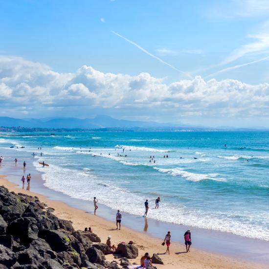 Sprachaufenthalt Frankreich, Biarritz, Strand