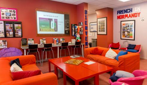 Séjour linguistique France, French in Normandy Rouen, Salle de séjour