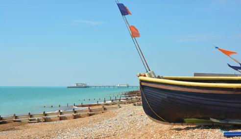 Sprachaufenthalt England, Worthing, Strand