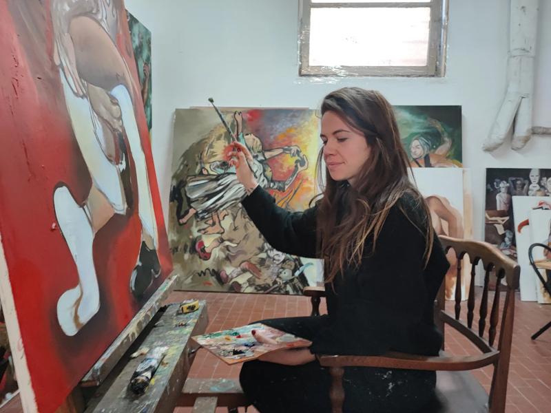Séjour linguistique Italie, Milan, Scuola Leonardo da Vinci Milano, Cours de peinture
