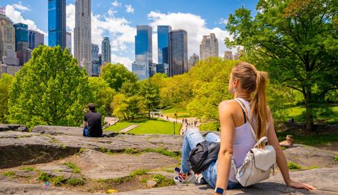 Séjour linguistique États-Unis, New York, femme Central Park