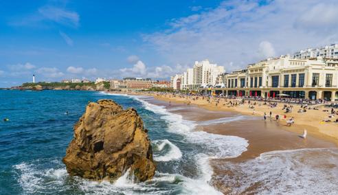 Sprachaufenthalt Frankreich, Biarritz, Strand