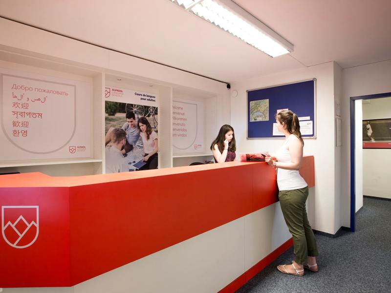 Séjour linguistique Suisse, Alpadia Language School Montreux, Réception