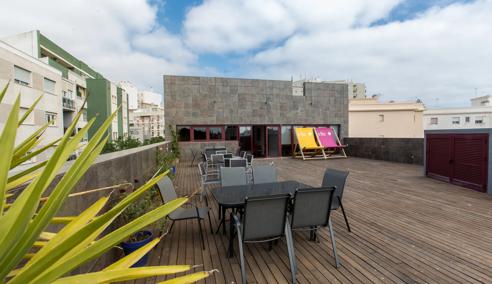 Sprachaufenthalt Spanien, CLIC Cádiz, Terrasse