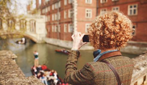 Sprachaufenthalt England, Cambridge, Sightseeing beim Fluss Cam