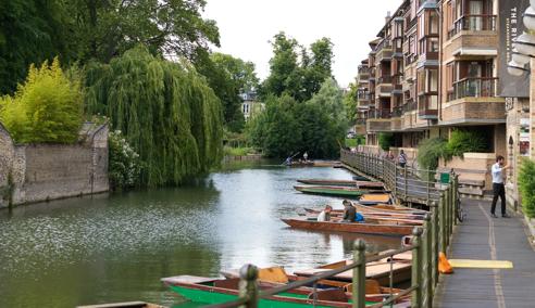 Sprachaufenthalt England, Cambridge, Punting