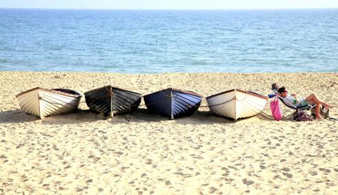 Sprachaufenthalt England, Bournemouth, Rowboats Beach