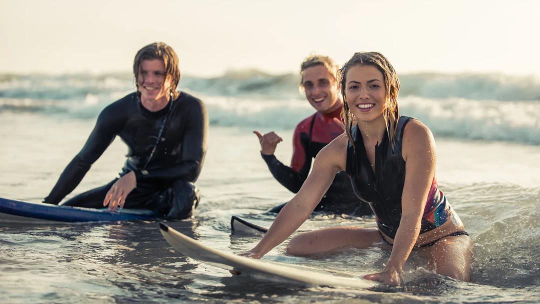 Séjour linguistique, Surfer