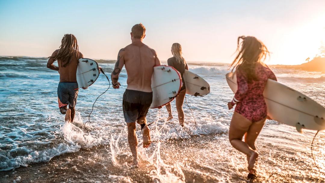 Séjour linguistique, Surf