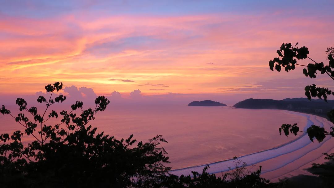 Sprachaufenthalt Costa Rica, Academia Tica Spanish School Jacó Beach, Sonnenuntergang