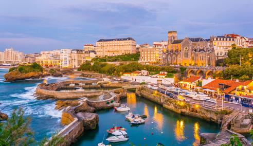 Séjour linguistique France, Biarritz, Hafen und Stadt
