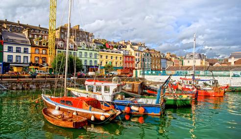 Séjour linguistique Irlande, Cork, bateaux au port