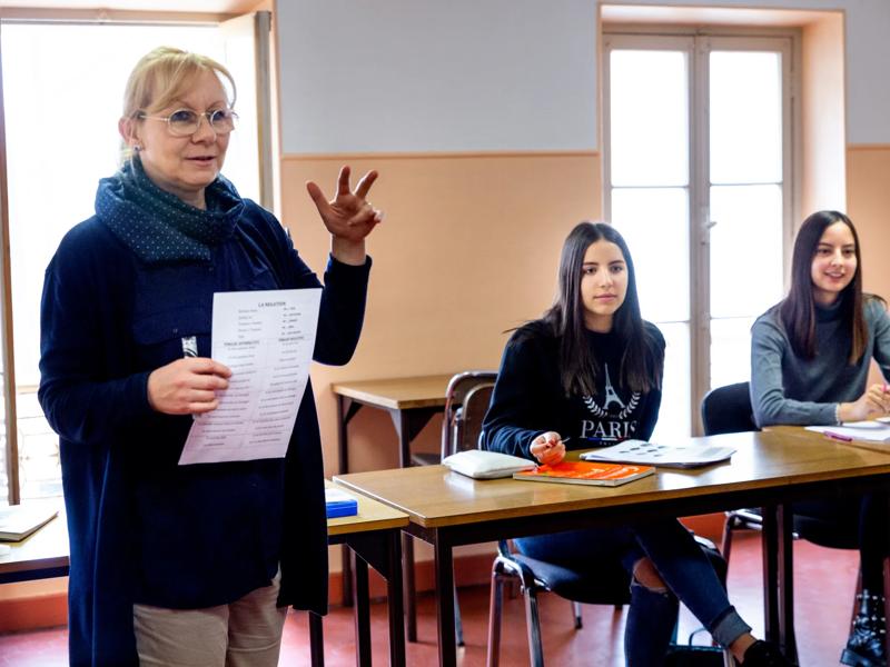 Sprachaufenthalt Frankreich, Campus International de Cannes, Lektionen